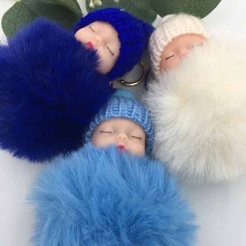 Pompon brelok pluszowy 3D