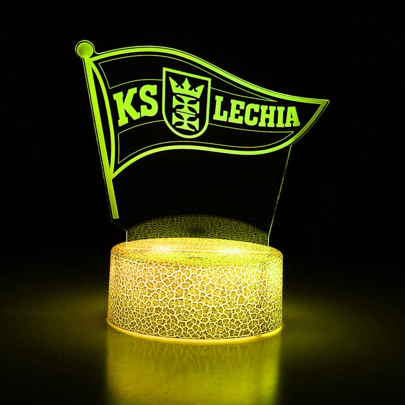 Lechia Gdańsk – lampka 3D LED dla wiernego kibica biało-zielonych