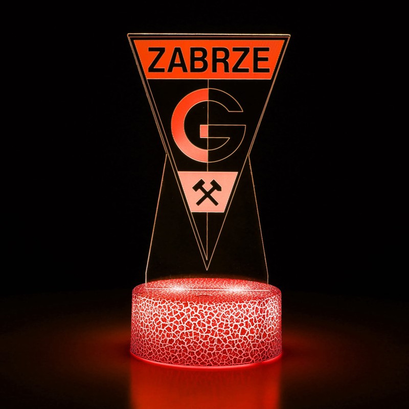 Górnik Zabrze II – lampka 3D LED dla młodego piłkarza i wiernego kibica!