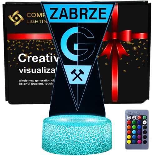 Górnik Zabrze II – lampka 3D LED dla młodego piłkarza i wiernego kibica!