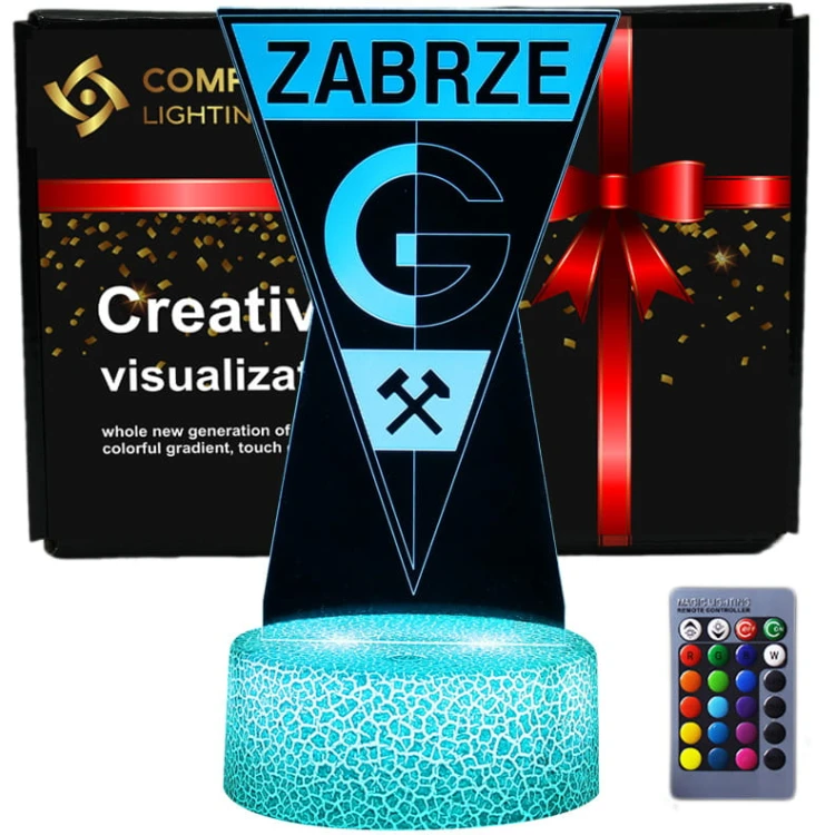 Górnik Zabrze II – lampka 3D LED dla młodego piłkarza i wiernego kibica!