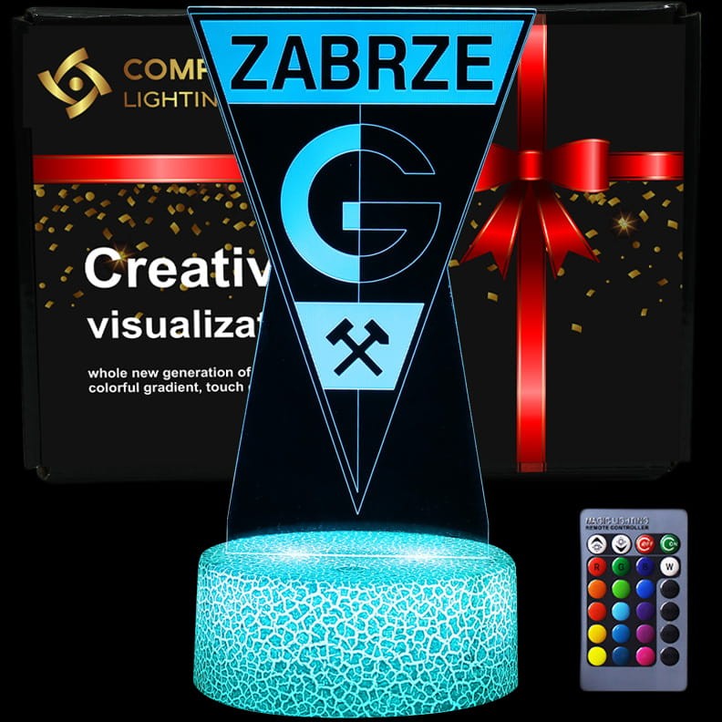 Górnik Zabrze II – lampka 3D LED dla młodego piłkarza i wiernego kibica!