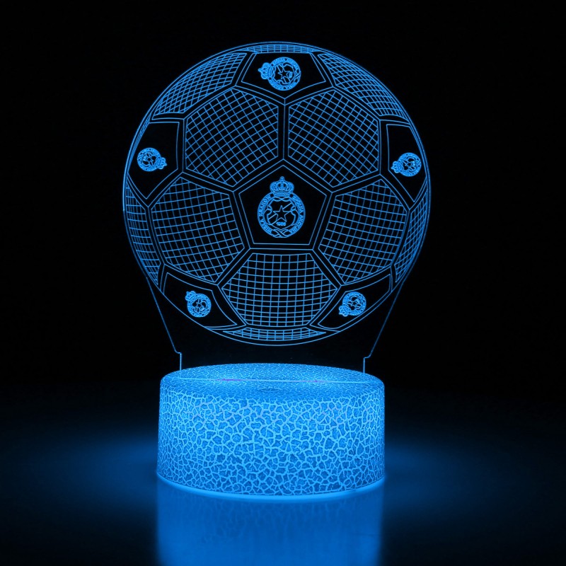 Lampka 3D LED z motywem Wisły Kraków – nowoczesne oświetlenie dla wiernych kibiców Białej Gwiazdy.