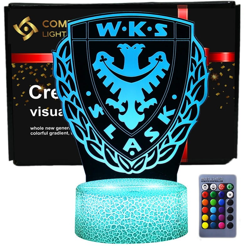 Śląsk Wrocław – lampka 3D LED dla wiernego kibica WKS!