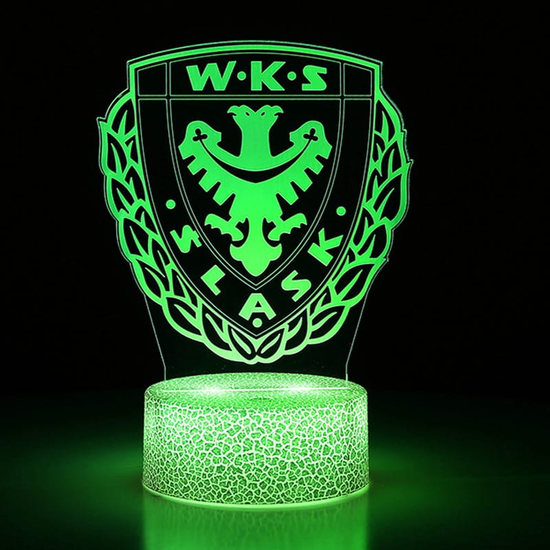 Śląsk Wrocław – lampka 3D LED dla wiernego kibica WKS!