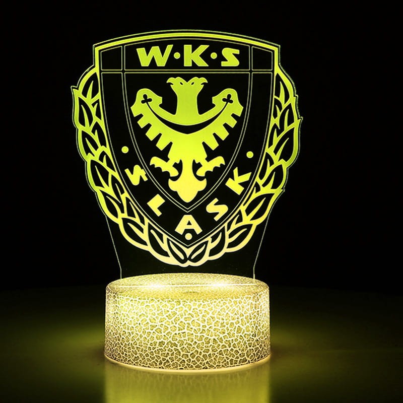 Śląsk Wrocław – lampka 3D LED dla wiernego kibica WKS!