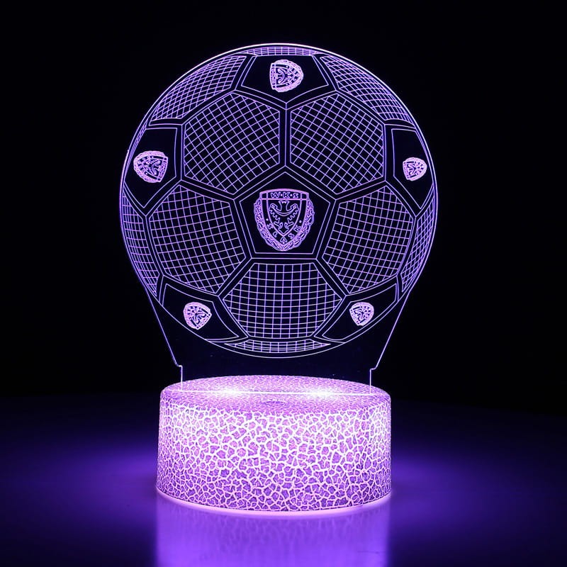 Piłkarska lampka 3D Śląsk Wrocław – idealny prezent dla fana zielono-biało-czerwonych.