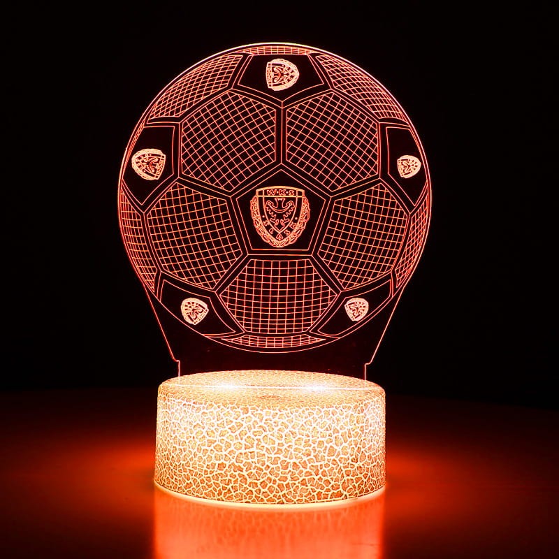 Lampka 3D LED USB Śląsk Wrocław – nowoczesna nocna lampa dla wiernych kibiców klubu.