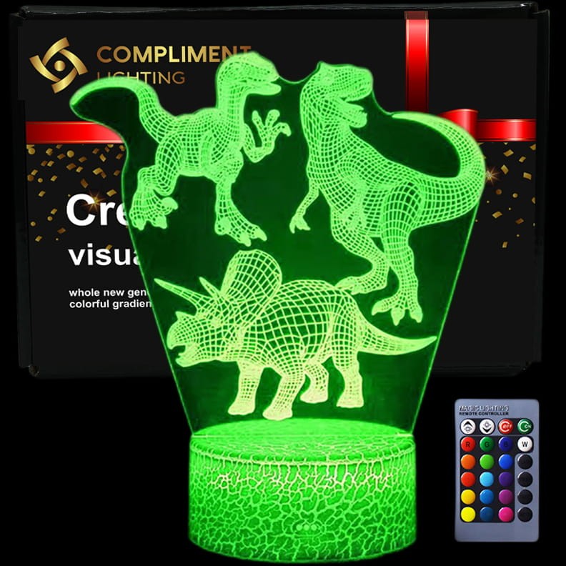 Lampka Nocna 3D lampa do wizualizacji 3D Dinozaury Park Jurajski