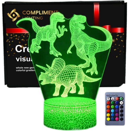 Lampka Nocna 3D lampa do wizualizacji 3D Dinozaury Park Jurajski