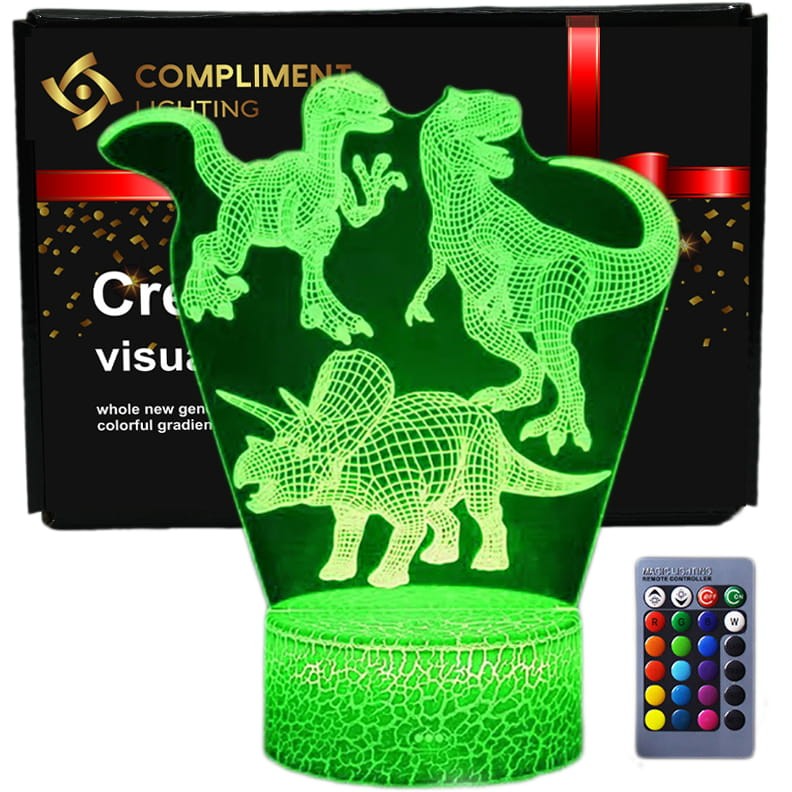 Lampka Nocna 3D lampa do wizualizacji 3D Dinozaury Park Jurajski