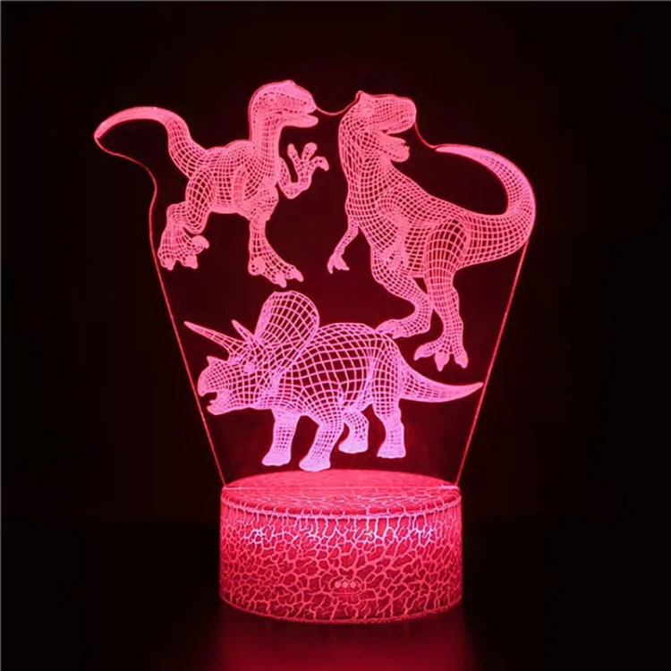 Lampka Nocna 3D lampa do wizualizacji 3D Dinozaury Park Jurajski