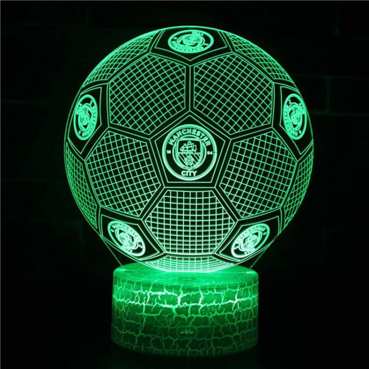 Lampka Nocna 3D lampa do wizualizacji 3D MANCHESTER UNITED Piłka