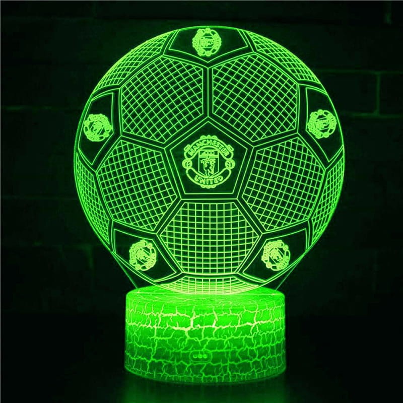 Lampka Nocna 3D lampa do wizualizacji 3D MANCHESTER UNITED Piłka