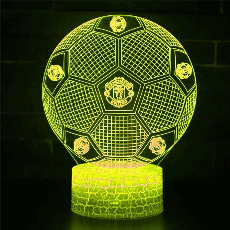 Lampka Nocna 3D lampa do wizualizacji 3D MANCHESTER UNITED Piłka