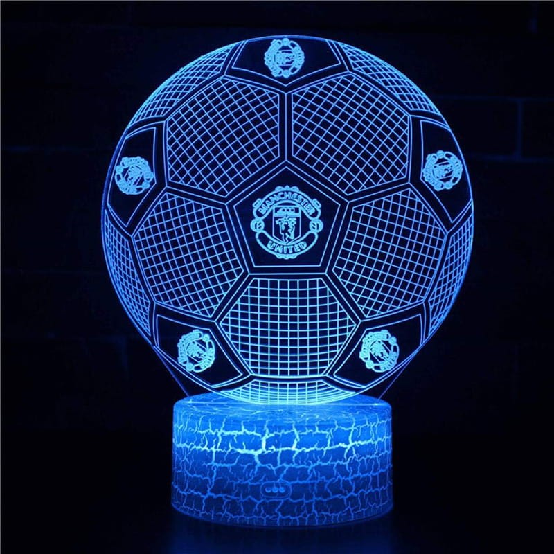 Lampka Nocna 3D lampa do wizualizacji 3D MANCHESTER UNITED Piłka