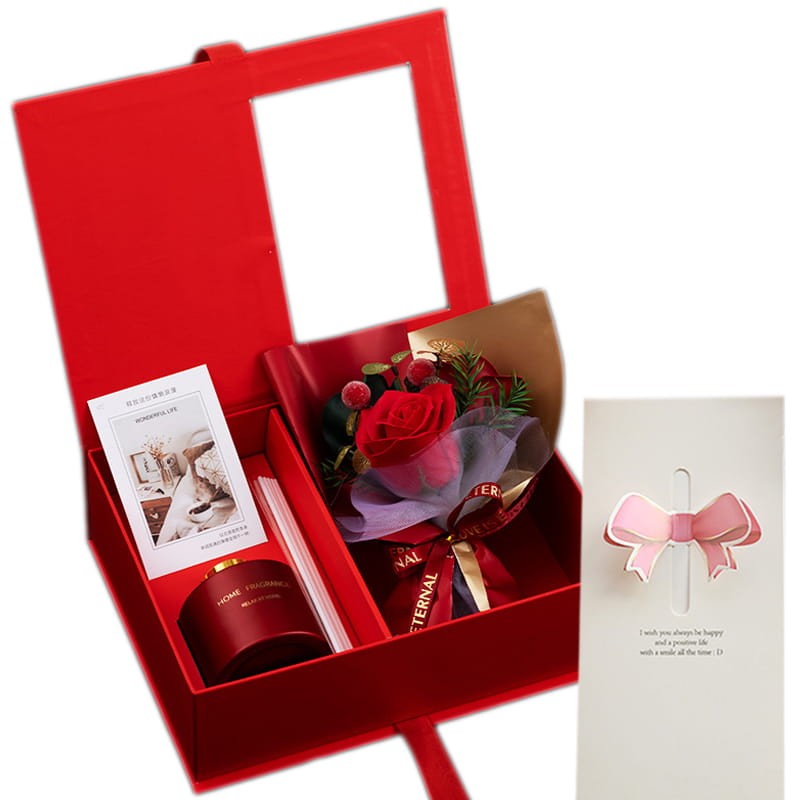 Bukiet róż z dyfuzorem dla Niej - Prezent na Walentynki