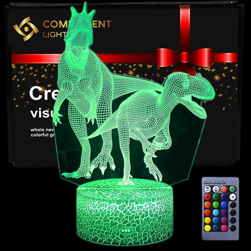 Compliment Lampka Nocna 3D, lampa do wizualizacji Dino 3.jpg