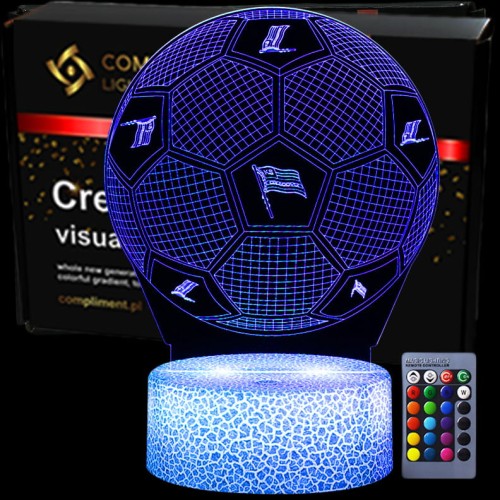 KS Cracovia – efektowna lampka nocna 3D LED USB.