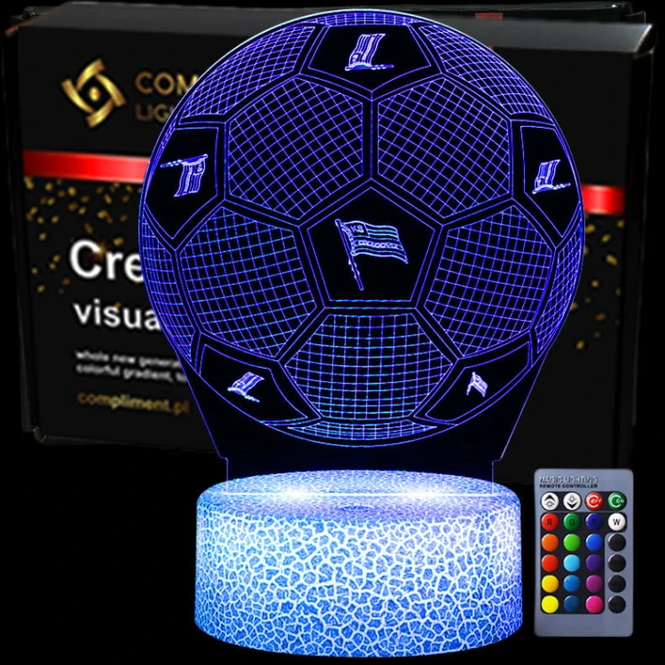 KS Cracovia – efektowna lampka nocna 3D LED USB.