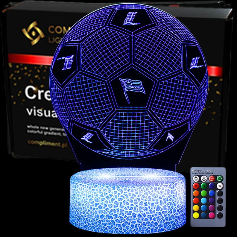 KS Cracovia – efektowna lampka nocna 3D LED USB.