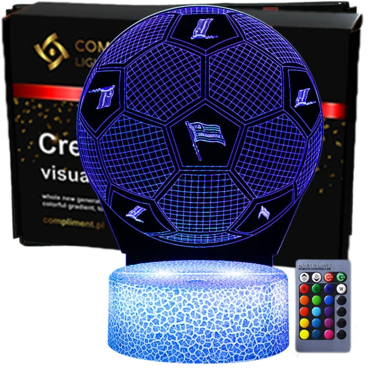Lampka 3D LED KS Cracovia – idealny prezent dla kibica.