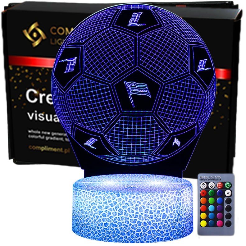 Lampka 3D LED KS Cracovia – idealny prezent dla kibica.
