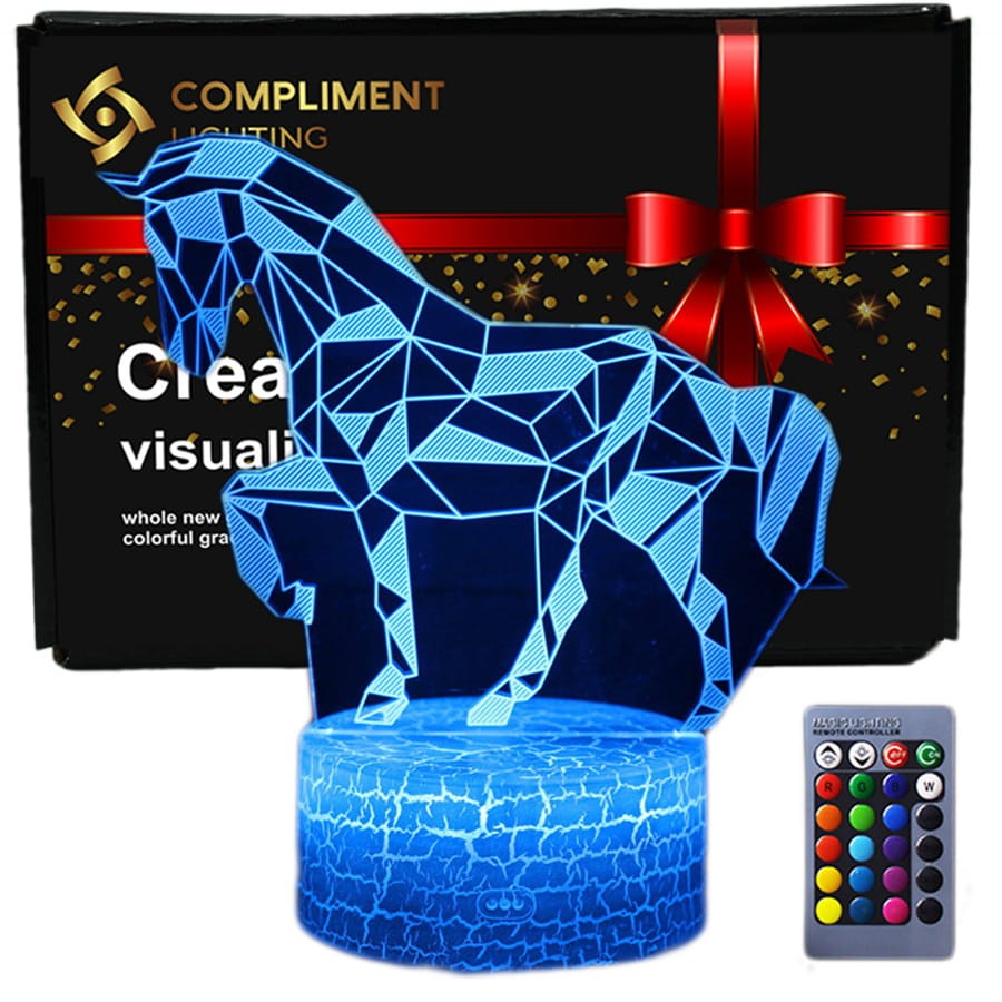 Compliment Lighting Lampka Nocna 3D lampa do wizualizacji 3D Koń.jpg