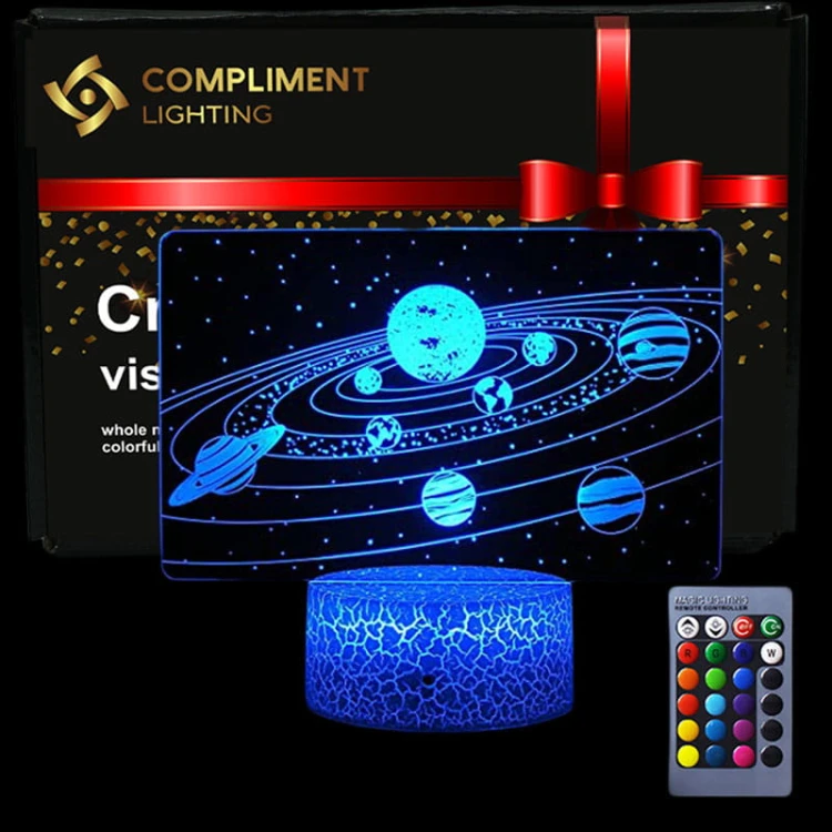Lampka 3D led usb Galaktyka Planety