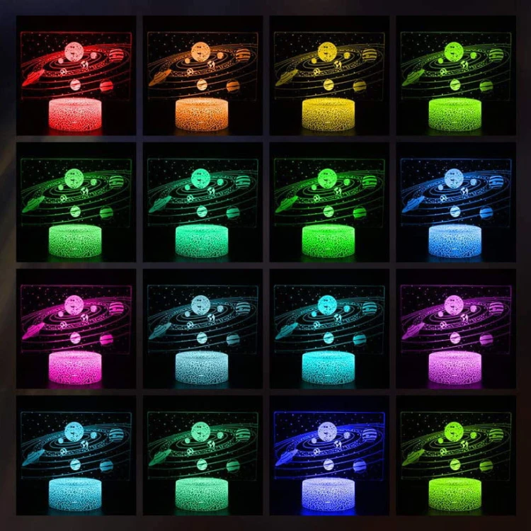 Lampka 3D led usb Galaktyka Planety
