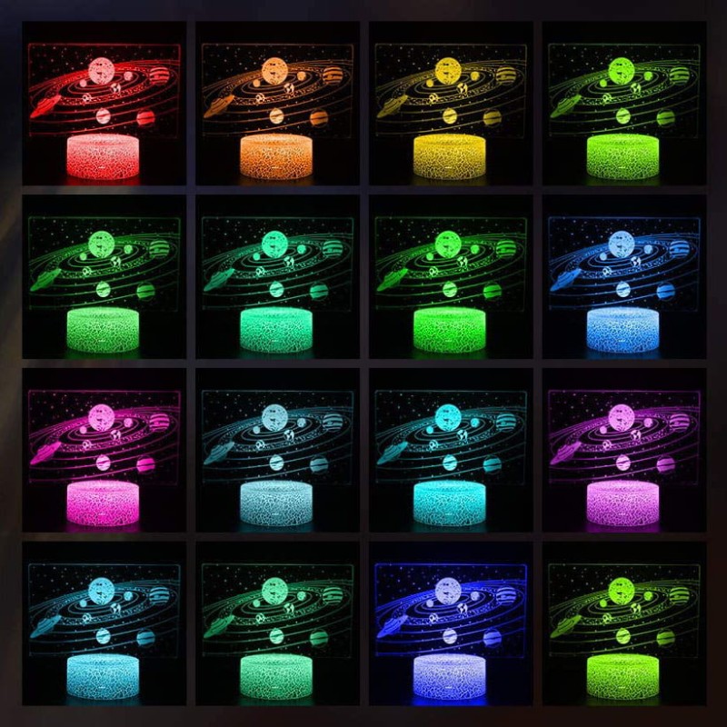 Lampka 3D led usb Galaktyka Planety