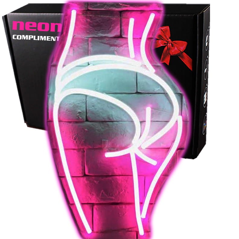 Duży Gotowy Neon led Baterie/USB duży na ścianę kobieta postać