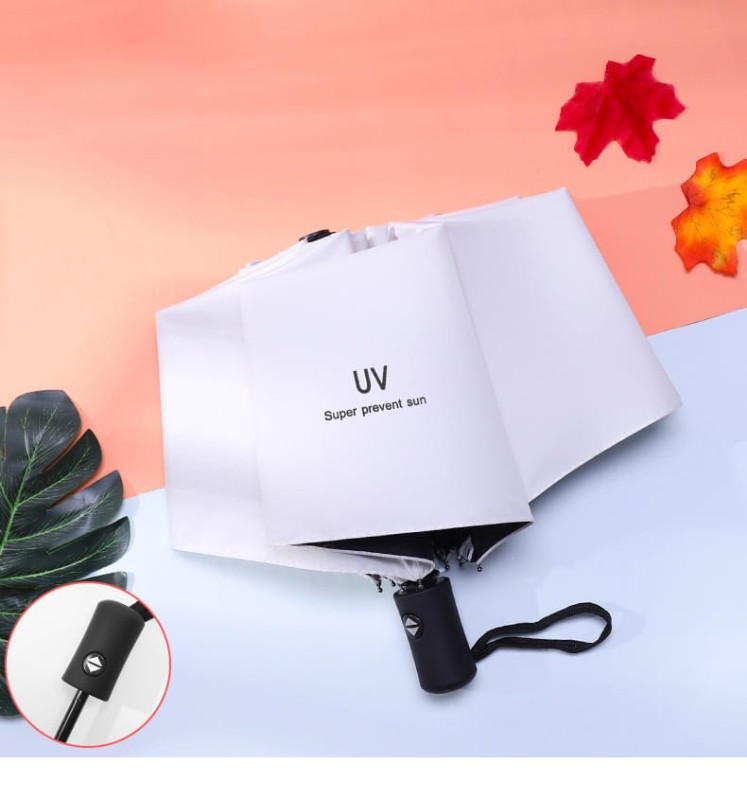 Parasolka różowo-srebrna ☔ Elegancka, składana i odporna na wiatr – idealna do torebki!