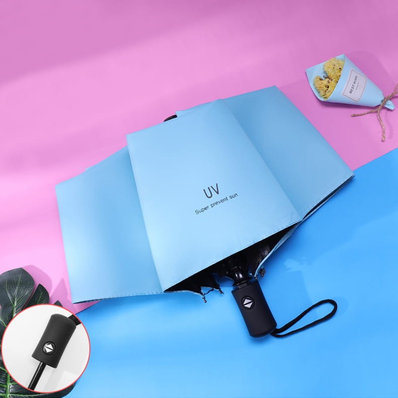 Wytrzymały granatowy parasol automatyczny Vibrosa – elegancki, kompaktowy i odporny na wiatr. Idealny na każdą pogodę i do torby.