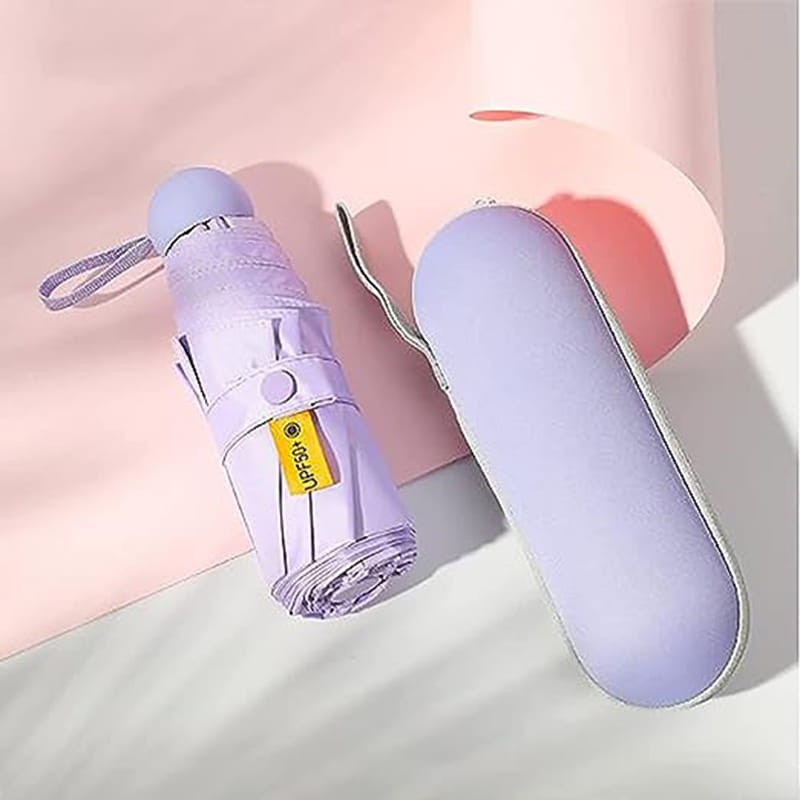 Parasol składany mały do torebki w kapsułce Persona Grata Parasolka Lawendowa Mini