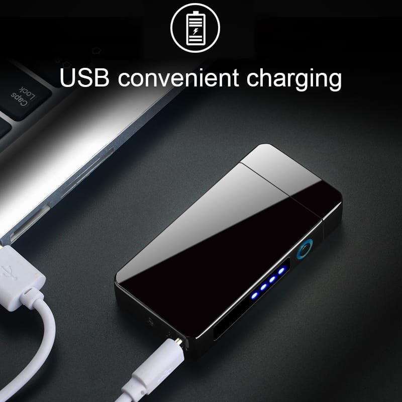 Zapalniczka Plazmowa HQ Elektryczna Dotykowa USB srebrna