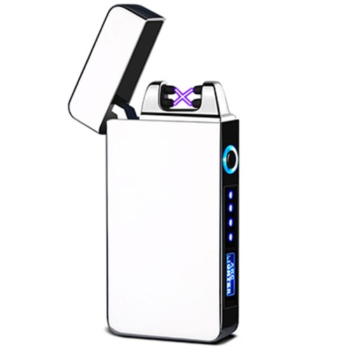Zapalniczka Plazmowa HQ Elektryczna Dotykowa USB srebrna