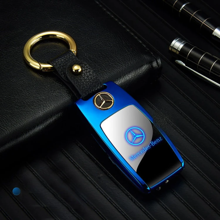 Prezent z klasą Lighter Elegancki Brelok Mersedes Zapalniczka Led