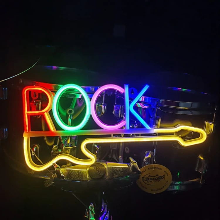 Gotowy Neon led USB na ścianę Rock