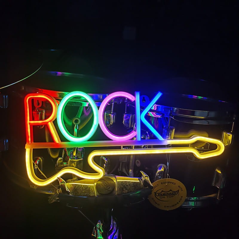 Gotowy Neon led USB na ścianę Rock