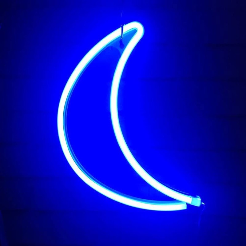 Gotowy Neon led USB na ścianę znak księżyc