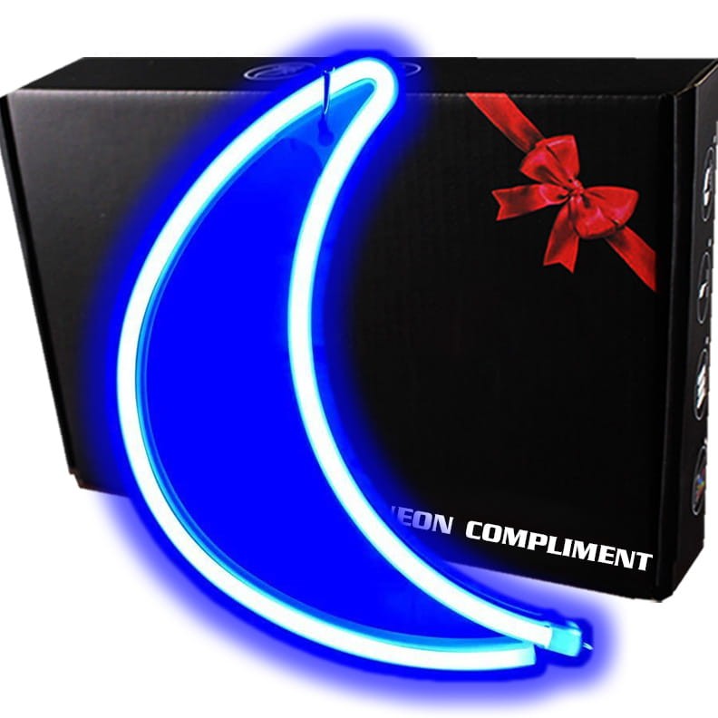 Gotowy Neon led USB na ścianę znak księżyc