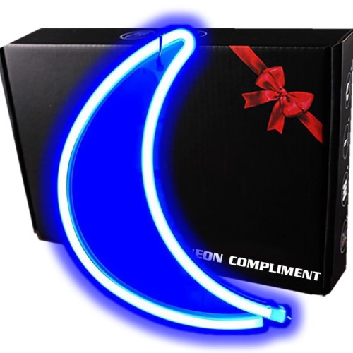 Gotowy Neon led USB na ścianę znak księżyc