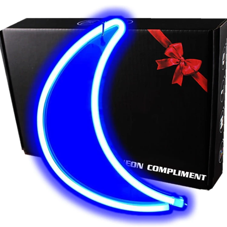 Gotowy Neon led USB na ścianę znak księżyc