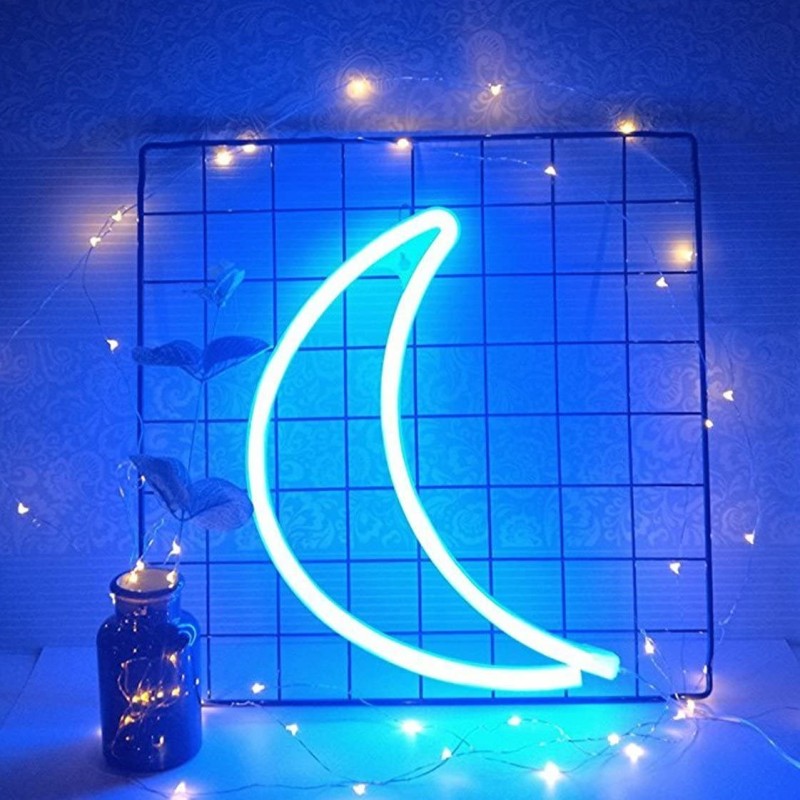 Gotowy Neon led USB na ścianę znak księżyc