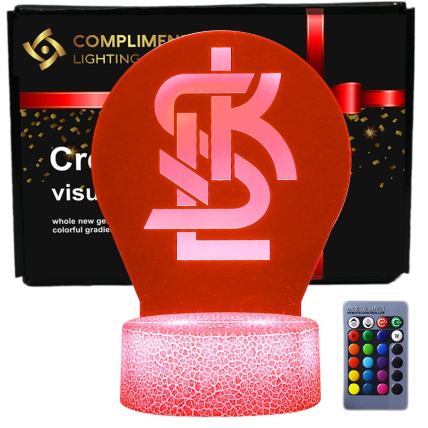 Lampka Nocna 3D lampa Liga polska piłka nożna Klub ŁKS Łódź