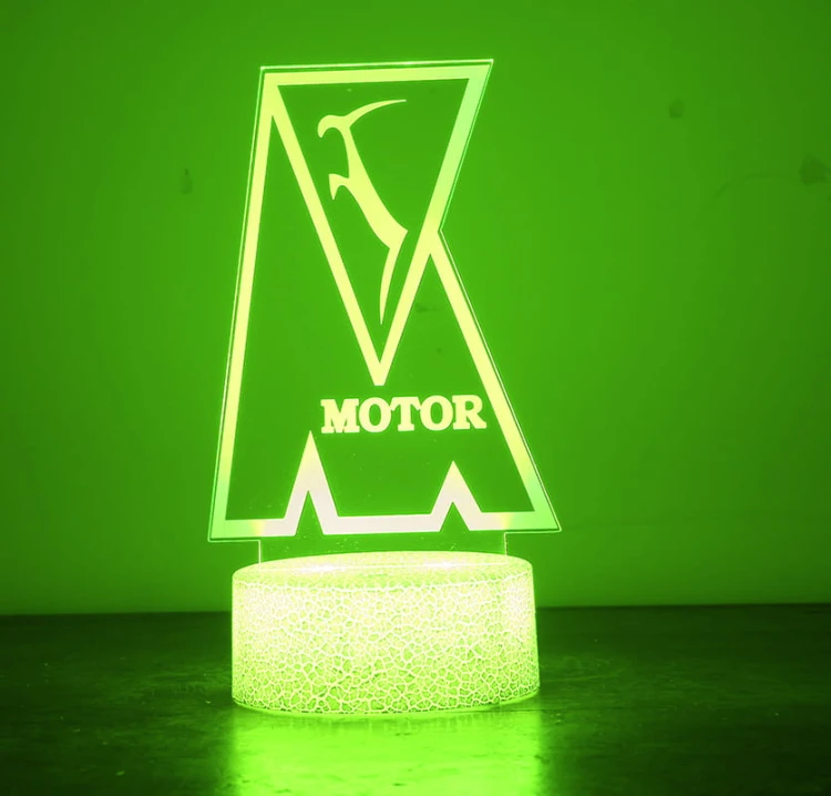 Piłkarska lampka 3D Motor Lublin – stylowy gadżet dla fana ligi polskiej.