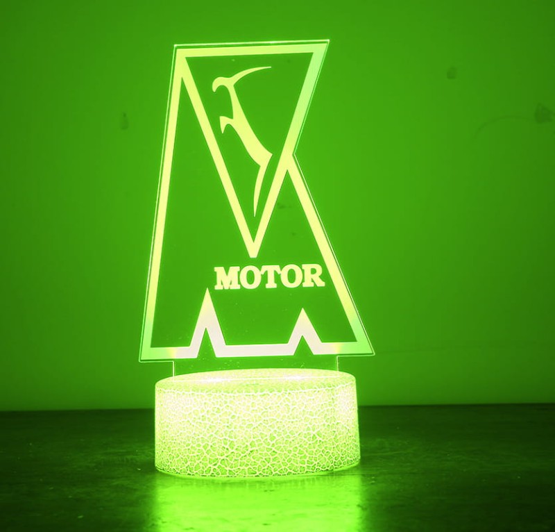 Piłkarska lampka 3D Motor Lublin – stylowy gadżet dla fana ligi polskiej.