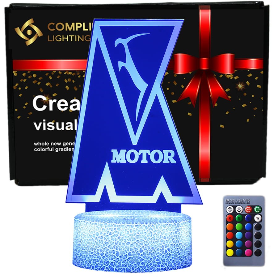 Lampka 3D Motor Lublin – idealna do pokoju kibica i jako prezent dla fana piłki nożnej.