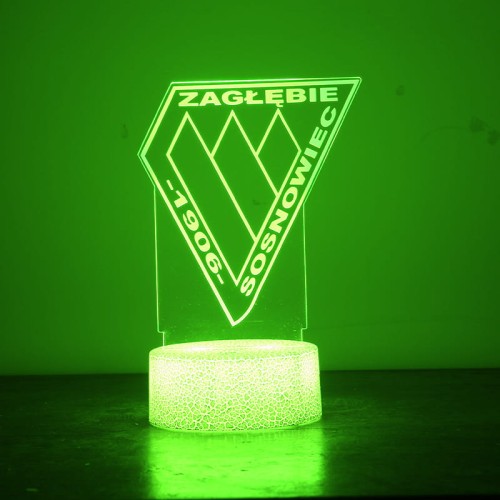 Zagłębie Sosnowiec – lampka 3D LED dla prawdziwego kibica